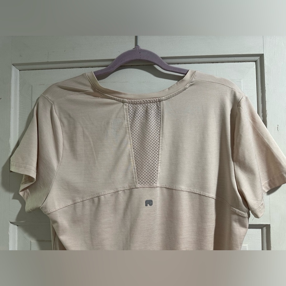 Women's Cream V-Neck Top - Picture 3 of 4